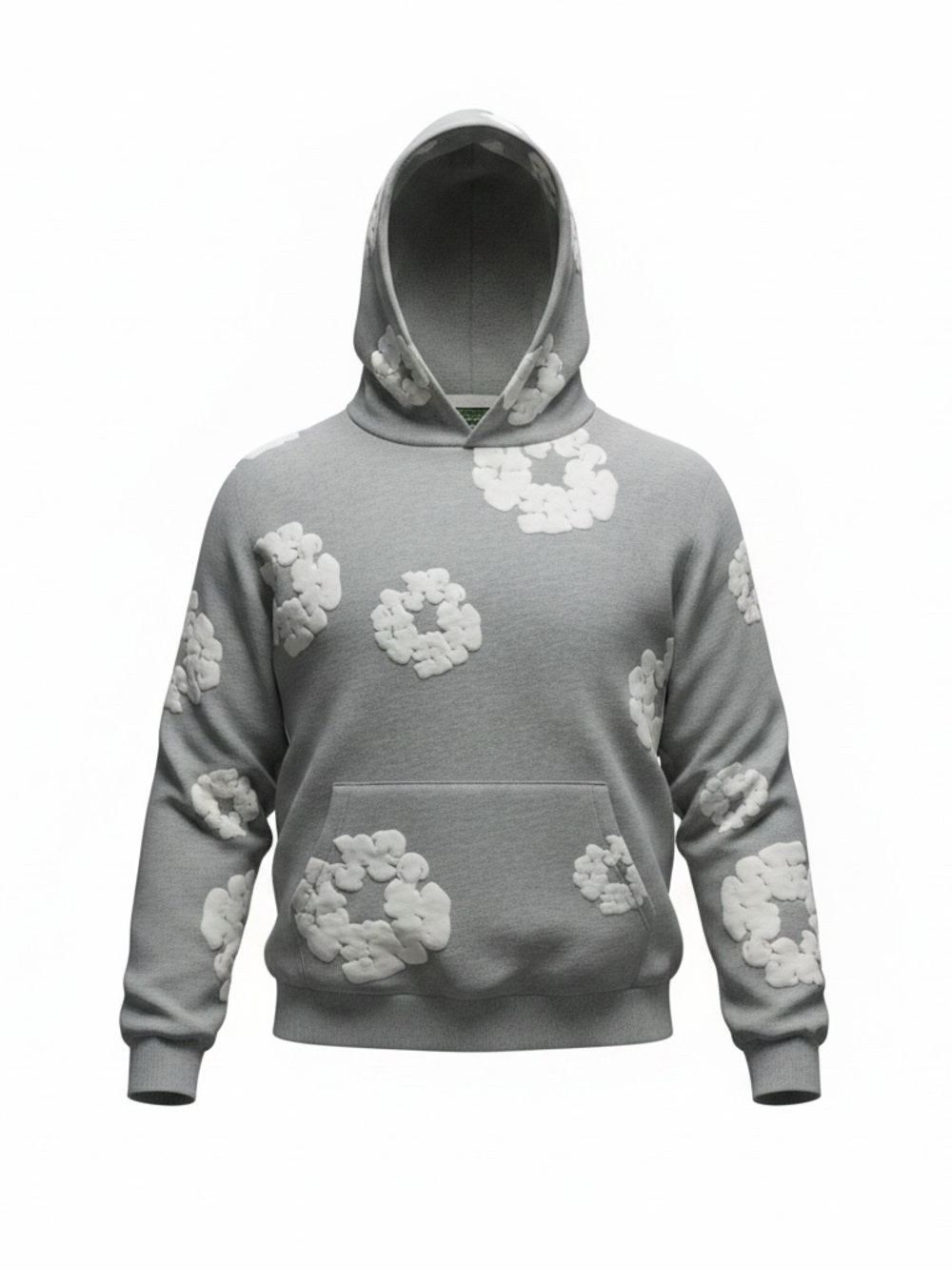 Denim Tears Cotton Wreath Hoodie Grey NWT Size Large